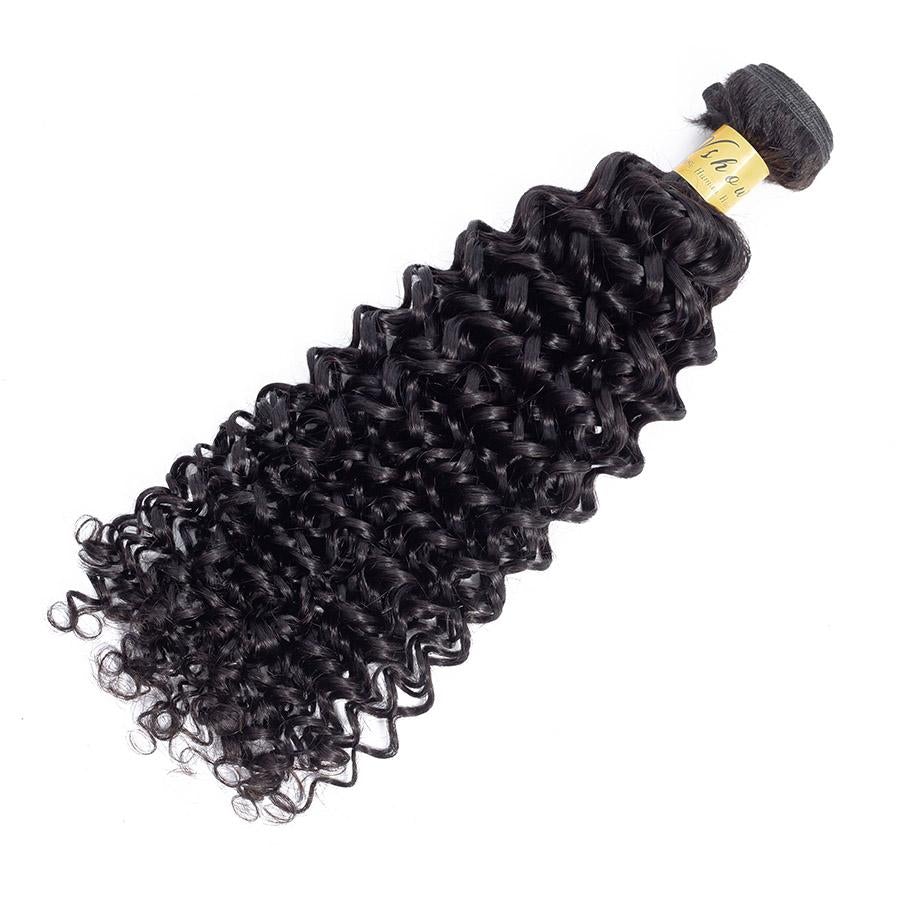 VSHOW HAIR Premium 9A Indian Human Virgin Hair Water Wave Natural Black 4 Bundles Deal - Image 5