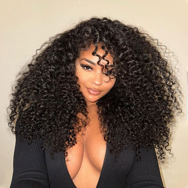 Vshow Kinky Curly Lace Front Wigs Long Hair 13x4 Lace Wigs 250% Density Full Wigs For Black Women - Image 3