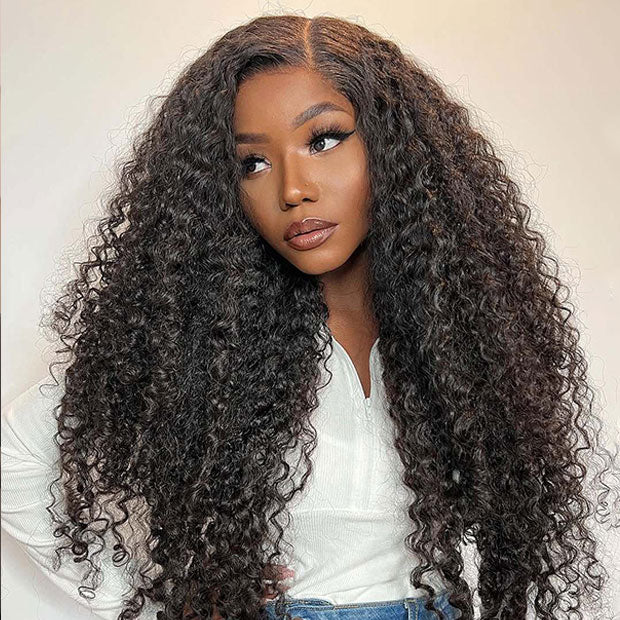 Vshow Kinky Curly Lace Front Wigs Long Hair 13x4 Lace Wigs 250% Density Full Wigs For Black Women - Image 4