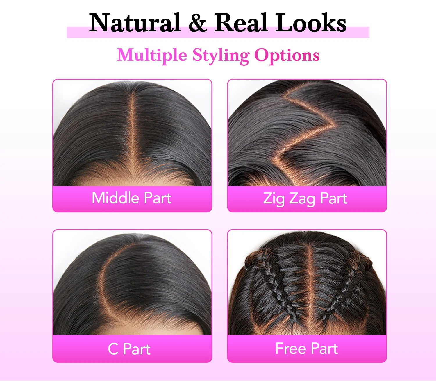 Pre Styled Yaki Straight Human Hair Wigs Ombre Black To Brown Glueless Wigs For Beginners - Image 5