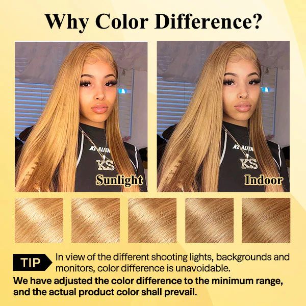 Vshow #27 Honey Blonde Water Wave Glueless Wear And Go Wigs Pre-cut 4x6 Lace - Image 3