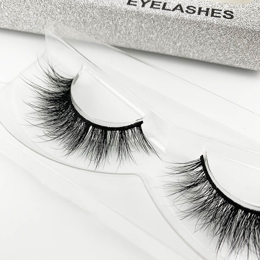 3D Mink Eyelashes for Women's Make Up 15mm Lashes - Image 4