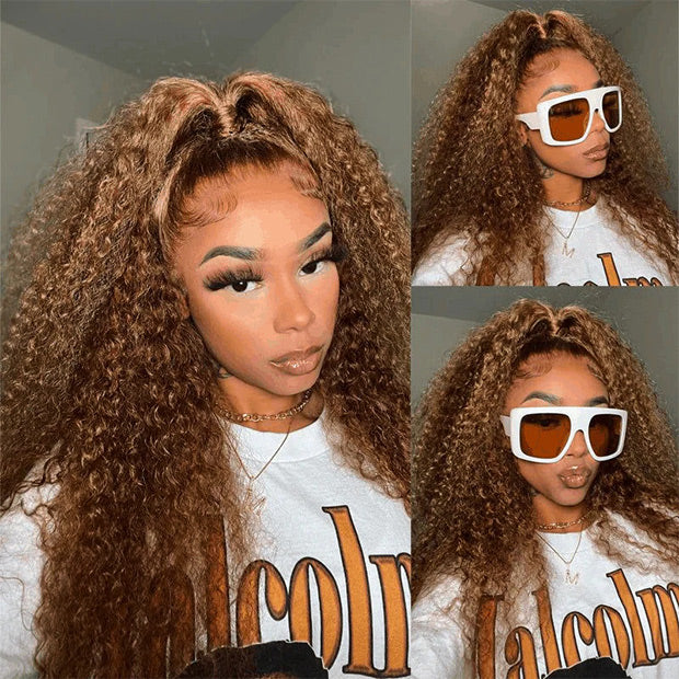Vshow Water Wave Ombre Highlight Water Wave Human Hair Wear Go Wigs 360 Lace Frontal Wigs With Bleached Knots - Image 4