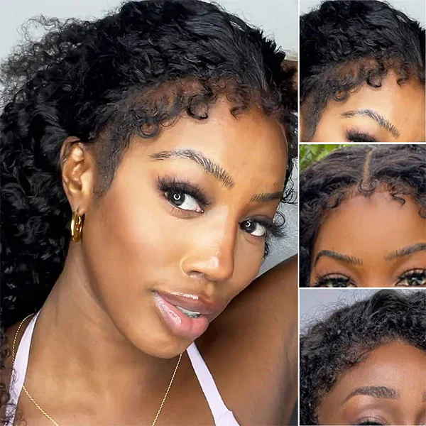 VSHOW Type 4C Edges Hairline Wear Go Wig Water Wave Hair 4x6 Glueless Swiss HD Lace Wigs - Image 2