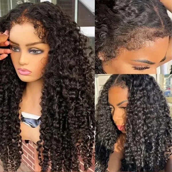 VSHOW Type 4C Edges Hairline Wear Go Wig Water Wave Hair 4x6 Glueless Swiss HD Lace Wigs - Image 3