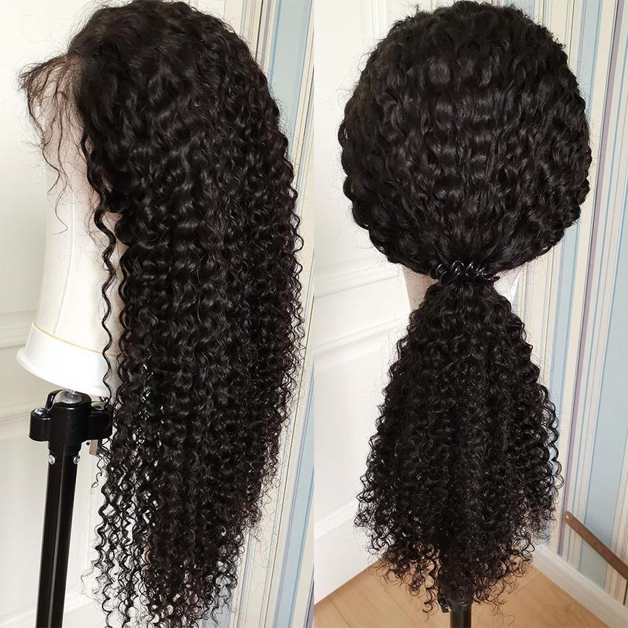 VSHOW HAIR Premium Deep Wave Human Hair 5x5 Lace Closure Wigs Natural Black - Image 3