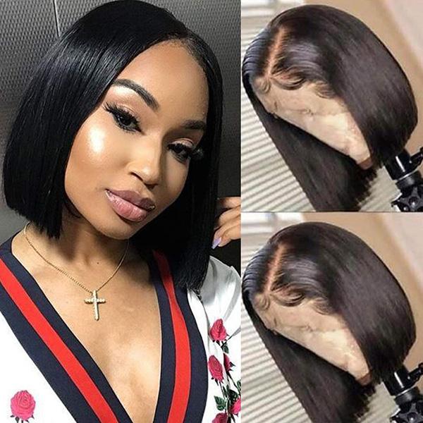 VSHOW Bob Straight Human Hair Lace Front Wigs Short Wigs That Look Real - Image 3