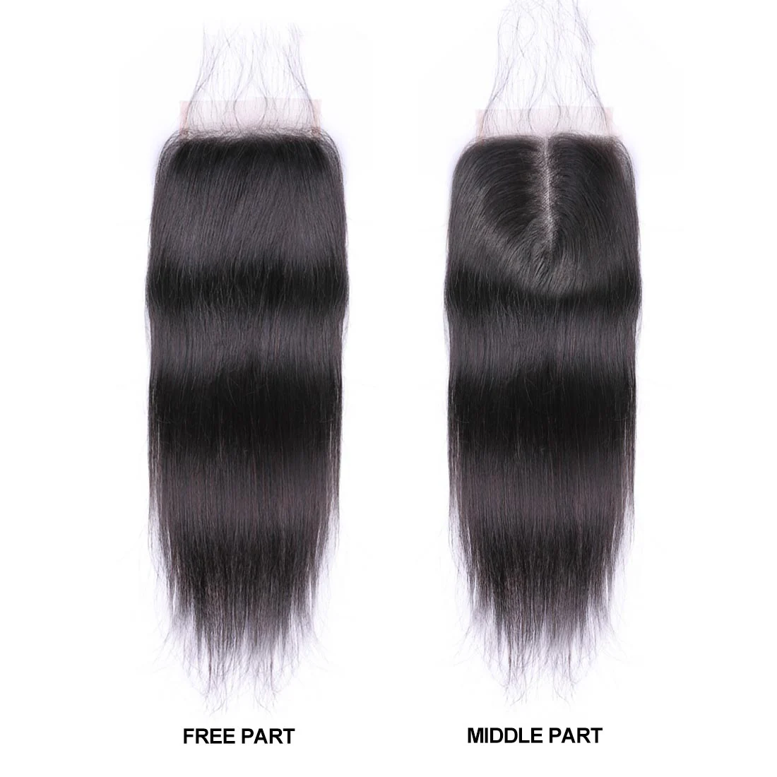 VSHOW HAIR Premium 9A Mongolian Human Virgin Hair Straight 4 Bundles with Pre Plucked Closure Deal Natural Black - Image 4