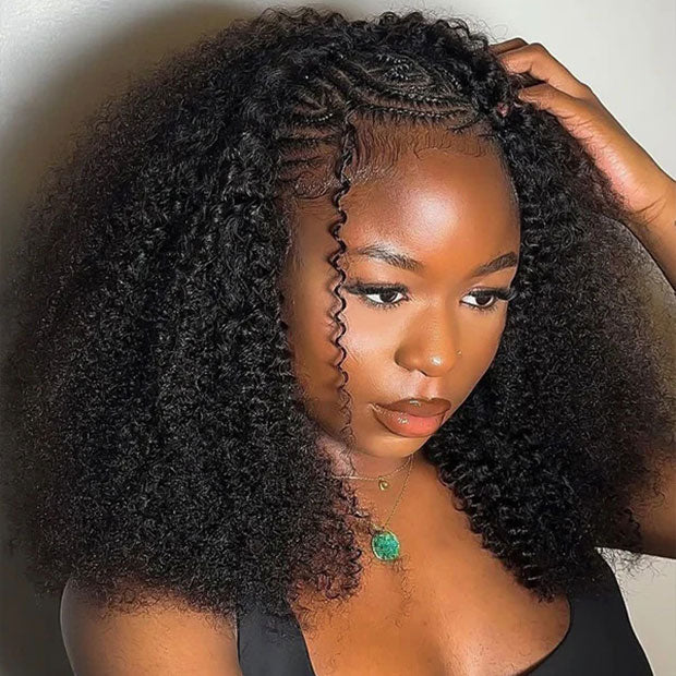Afro Curly Crochet Human Hair For Braid Pre Separated Knotless Hair Extensions Reuseable Feather Crochet Hair - Image 3