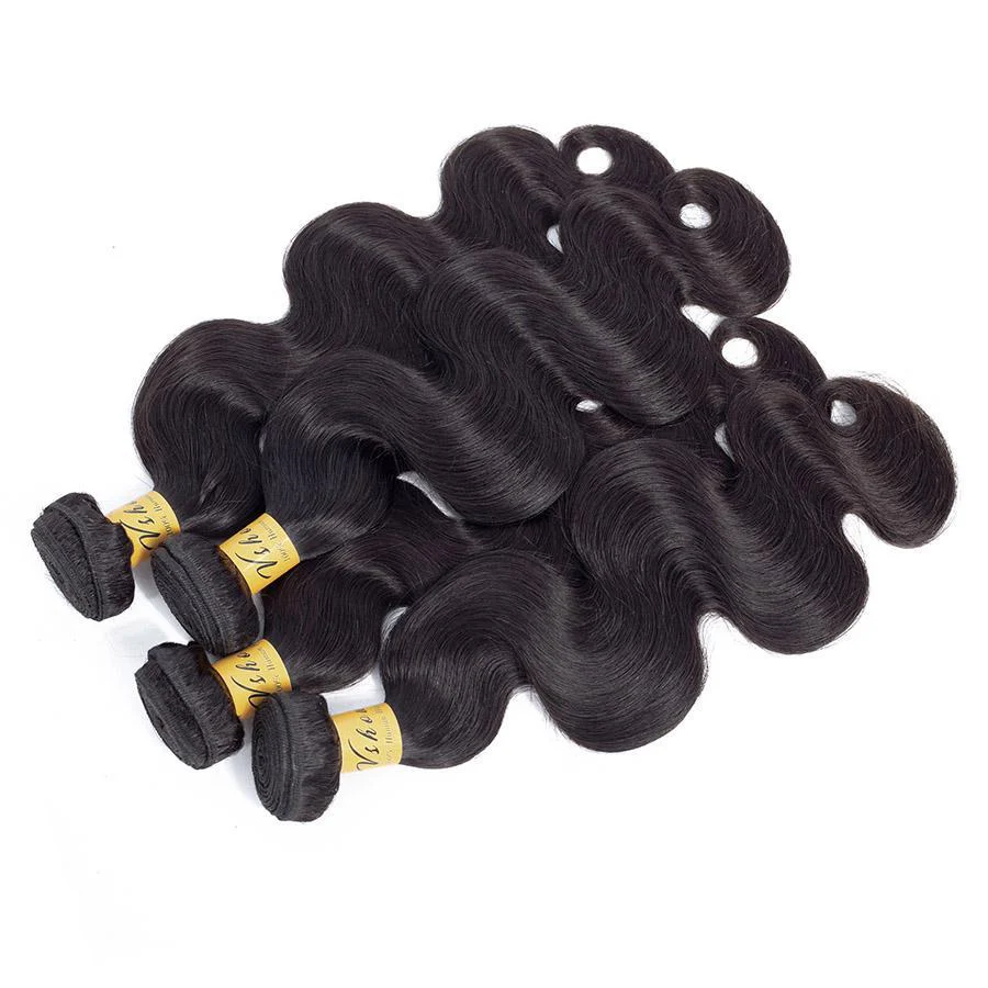 VSHOW HAIR Premium 9A Malaysian Virgin Human Hair Body Wave 3 or 4 Bundles with Closure Popular Sizes - Image 6