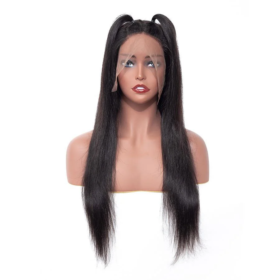 VSHOW Straight Human Hair Full Lace Wigs Natural Black - Image 5