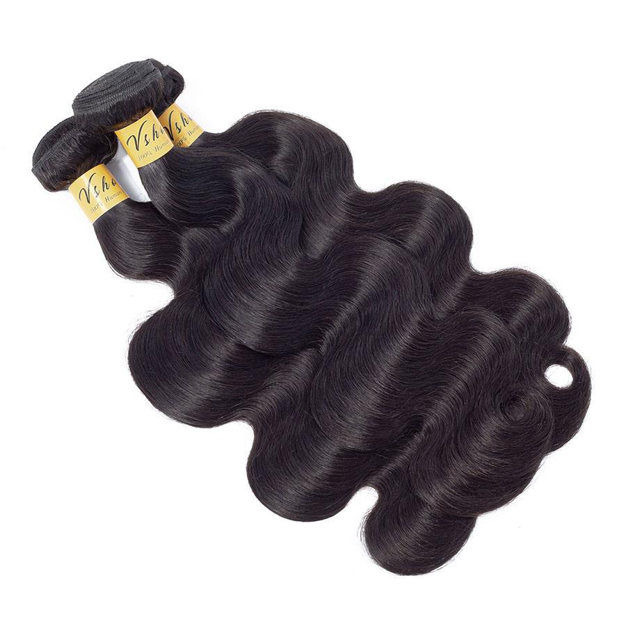 VSHOW HAIR Premium 9A Virgin Human Hair Sample Body Wave 1 or 2 Bundles Natural Black - Image 6
