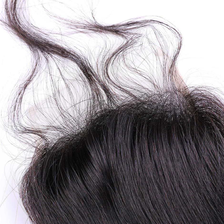 VSHOW HAIR 100% Virgin Human Hair Loose Wave 4x4 Lace Closure Natural Black - Image 4