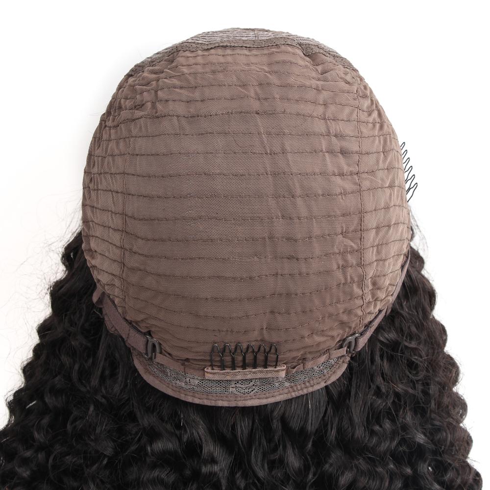 VSHOW HAIR Premium Kinky Curly Human Hair U Part Wigs Natural Black - Image 7