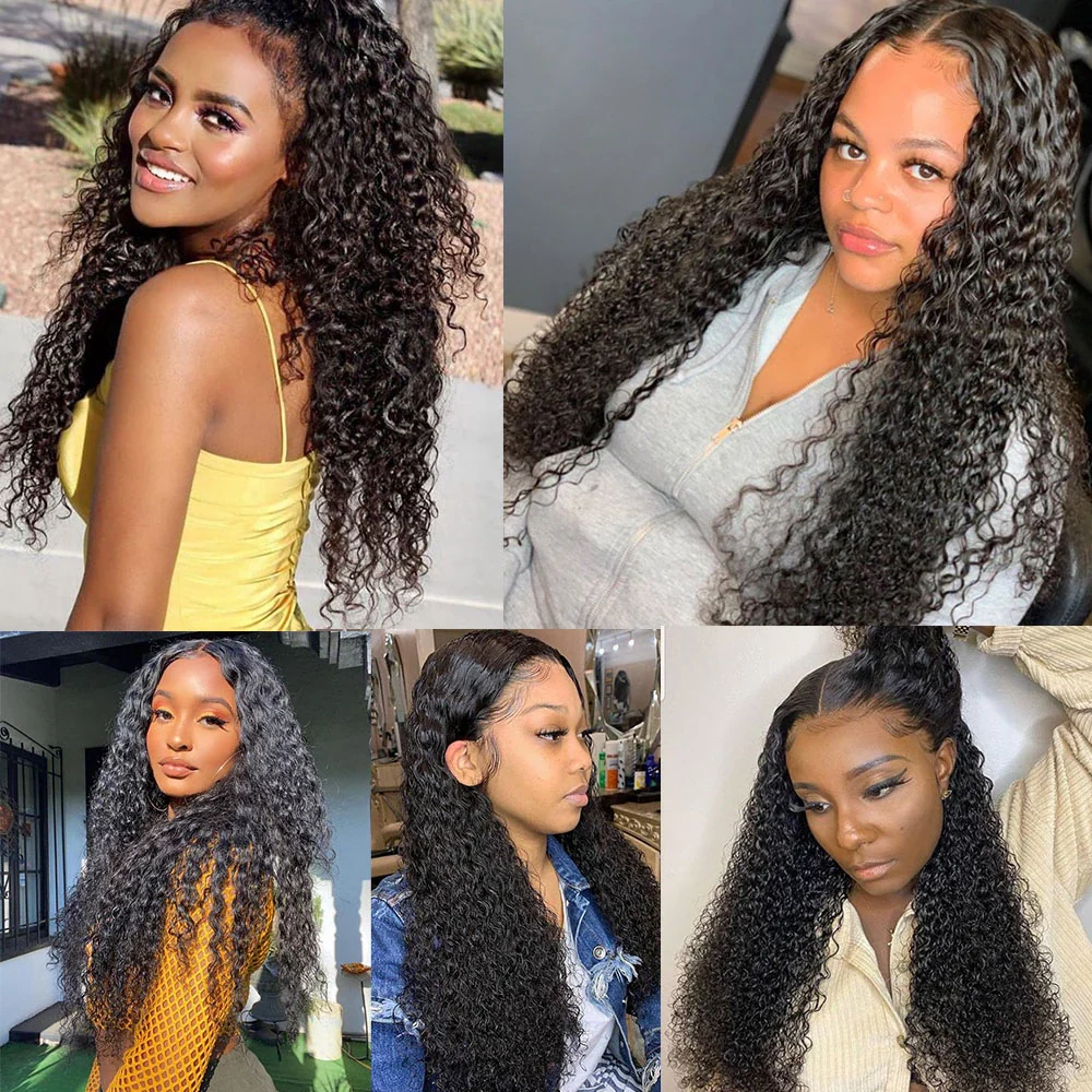 VSHOW HD Lace Front Wigs Kinky Curly Human Hair Bleached Knots 13x4 13x6 Lace Wigs 250% Density - Image 4