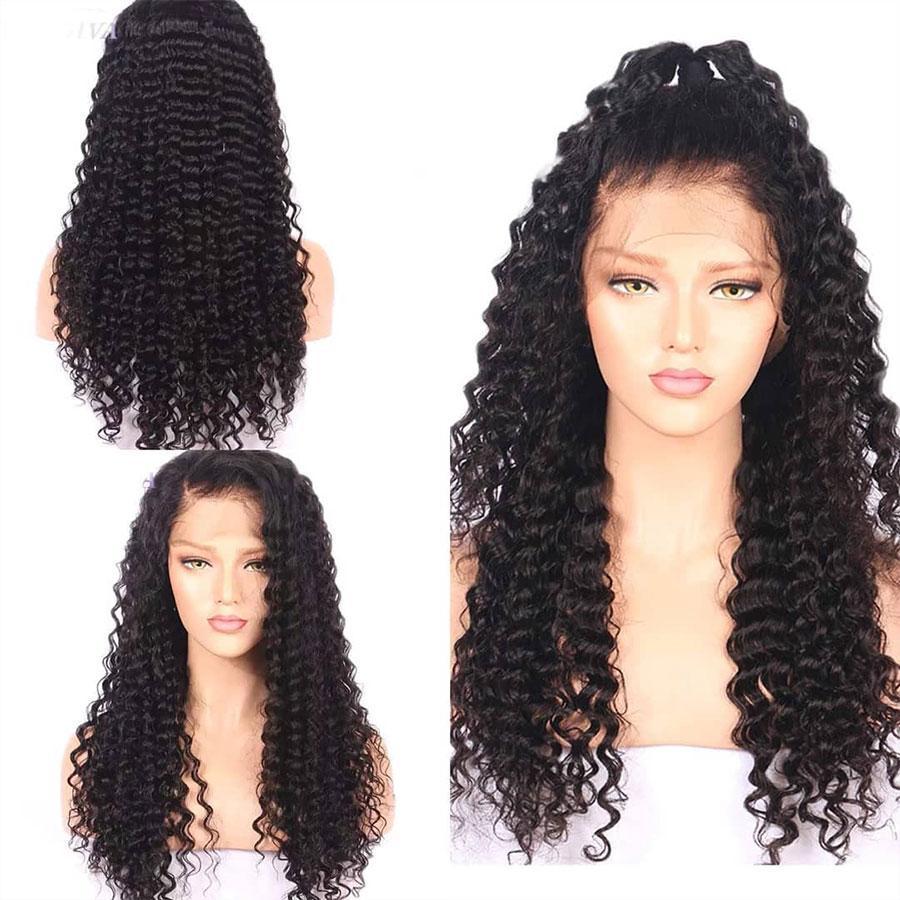 VSHOW Bleached Knots Wigs HD Lace Deep Wave Human Hair Lace Frontal Wigs - Image 4