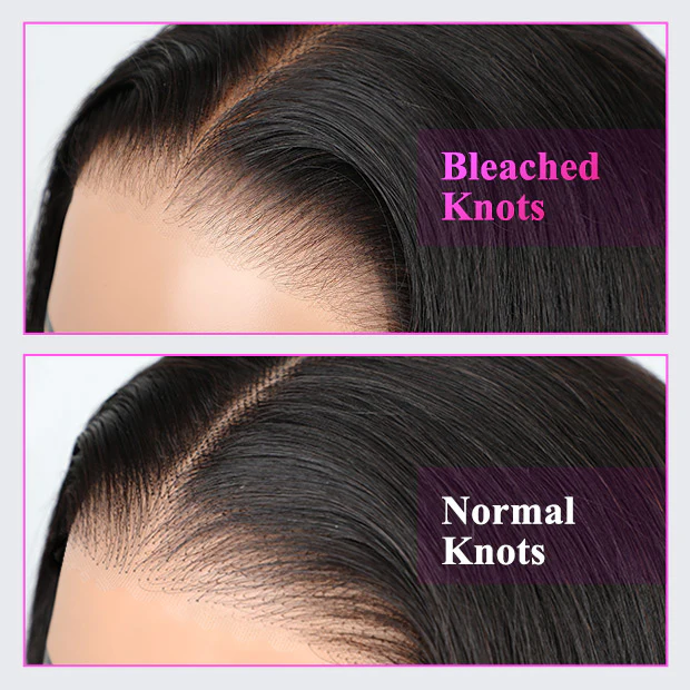 VSHOW Bleached Knots Long Straight Hair Human Hair Wigs Pre Plucked 13x6 Lace Front Wigs Transparent Lace Wig - Image 8