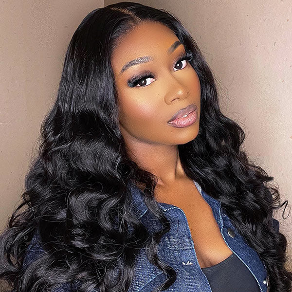 VSHOW Body Wave 360 Full Lace Frontal Wigs Bleached Knots Human Hair Wigs Snug Fit Invisible Drawstring - Image 3