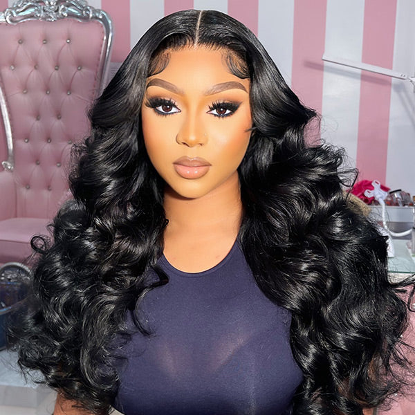 VSHOW Body Wave 360 Full Lace Frontal Wigs Bleached Knots Human Hair Wigs Snug Fit Invisible Drawstring - Image 4
