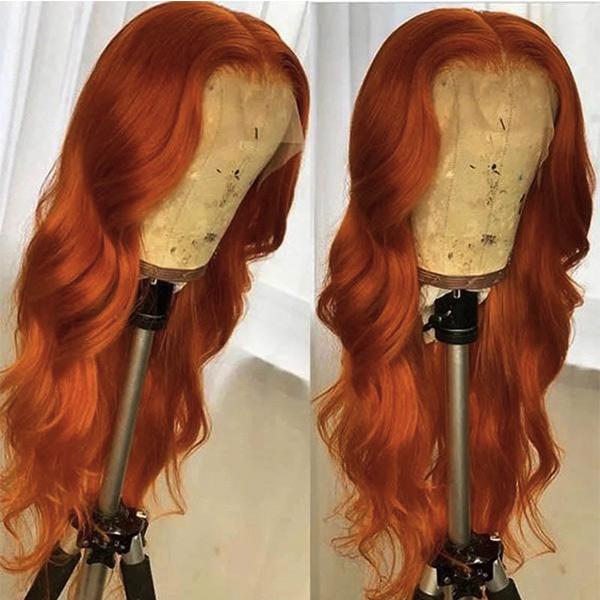 VSHOW Ginger Red Hair Body Wave Color Wigs Human Hair Lace Front Wigs - Image 3