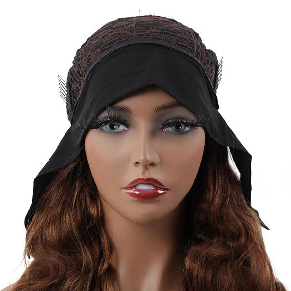 VSHOW HAIR Premium #4 Brown Body Wave Hair Headband Wigs 180% Density Glueless None Lace Wig - Image 6