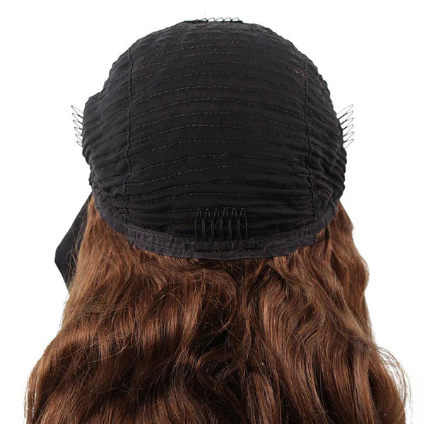 VSHOW HAIR Premium #4 Brown Body Wave Hair Headband Wigs 180% Density Glueless None Lace Wig - Image 7