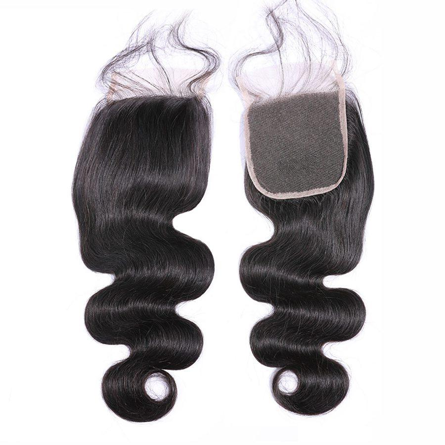 VSHOW HAIR Premium 9A Brazilian Human Virgin Hair Body Wave 3 Bundles with Pre Plucked Closure Deal Natural Black - Image 8