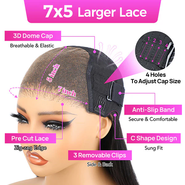Vshow Bleached Knots Wear Go Wig Short Bob Wig Kinky Curly Human Hair Wigs 7x5 HD Lace Closure Wig - Image 3