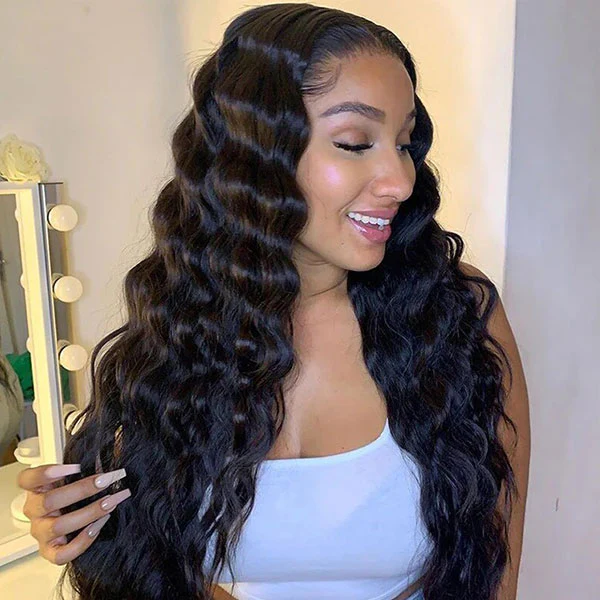 Vshow Loose Deep Wear Go Glueless Human Hair Wigs For Beginners 4X6 Pre-cut HD Lace Wigs - Image 3