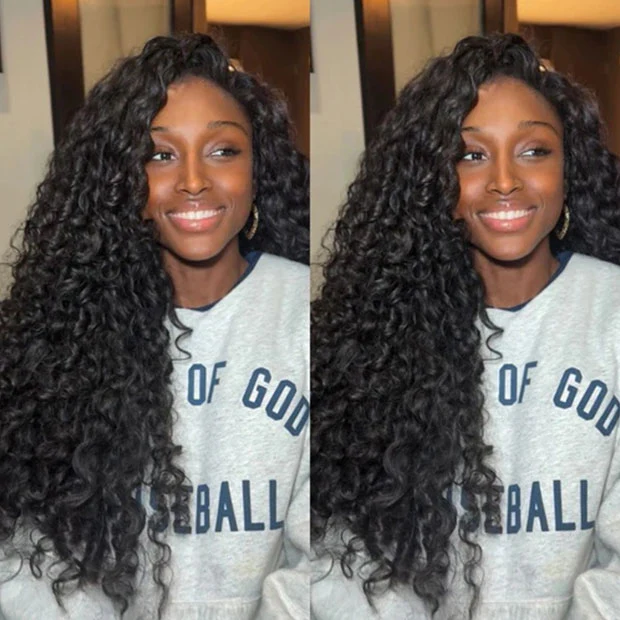 Vshow Bouncy Spiral Curls 3 In 1 Half Wigs 250% Density Flip Over Human Hair Wigs For Women - Image 3