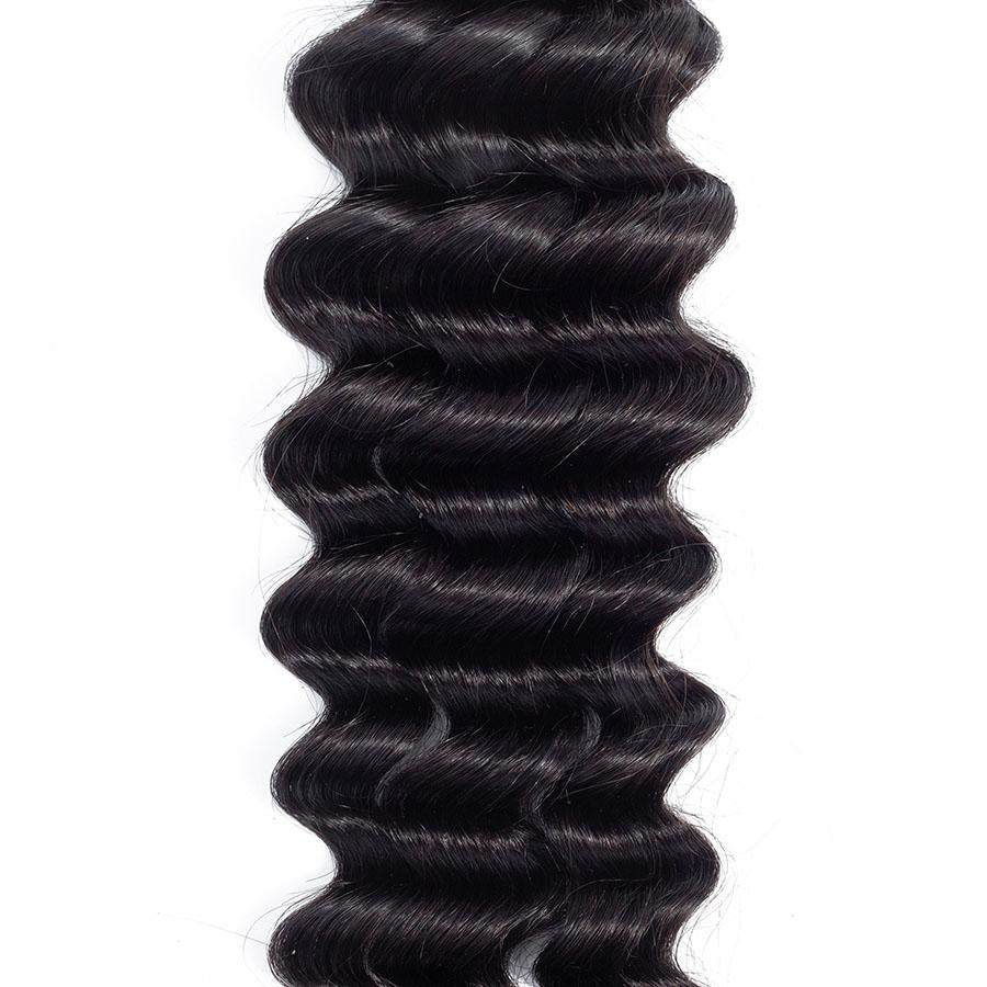 VSHOW HAIR Premium 9A Brazilian Human Virgin Hair Loose Deep Wave Natural Black 3 Bundles Deal - Image 8