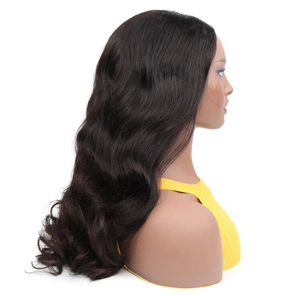 VSHOW Body Wave Human Hair U Part Wigs Natural Black - Image 5