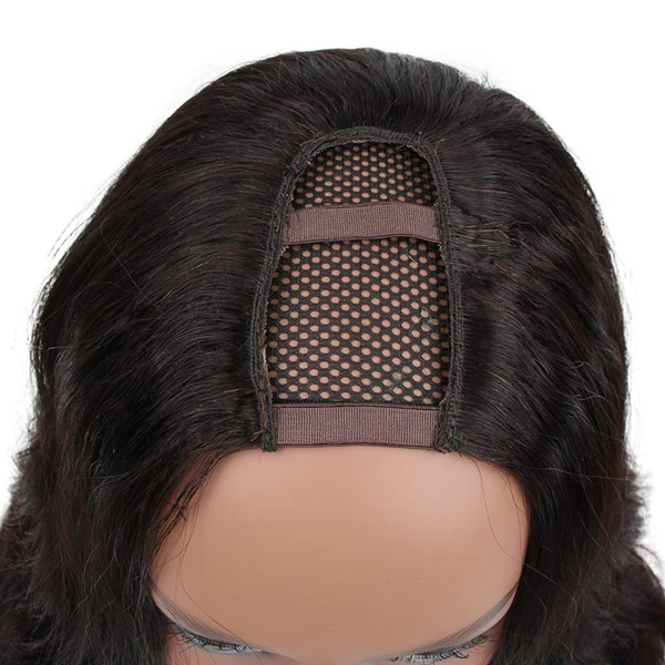 VSHOW Body Wave Human Hair U Part Wigs Natural Black - Image 6