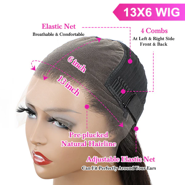 VSHOW Bleached Knots Long Straight Hair Human Hair Wigs Pre Plucked 13x6 Lace Front Wigs Transparent Lace Wig - Image 7