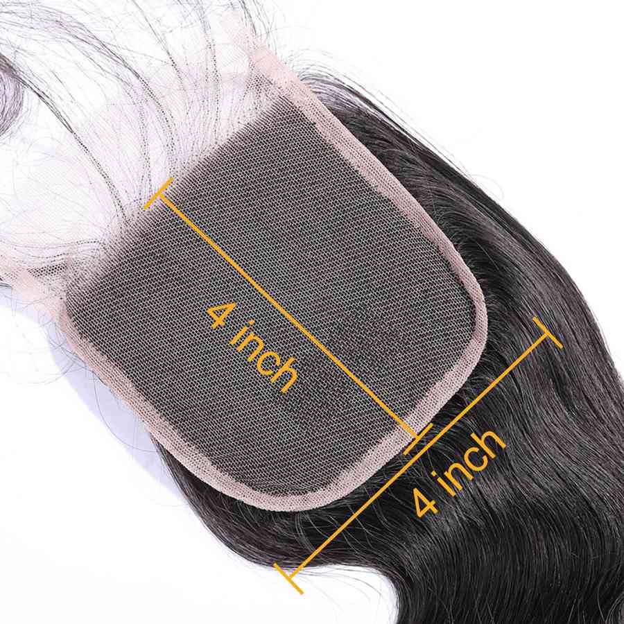VSHOW HAIR Premium 9A Brazilian Human Virgin Hair Body Wave 4 Bundles with Pre Plucked Closure Deal Natural Black - Image 10