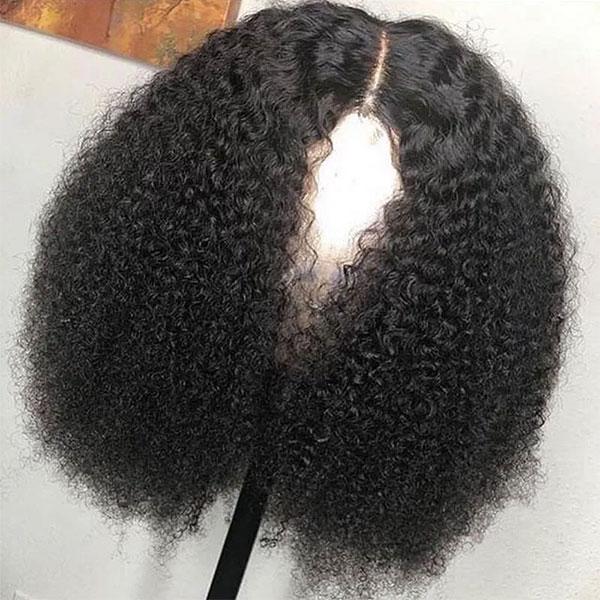 VSHOW Kinky Curly Wig Easy Natural Hair Styles 13x6 HD Lace Front Human Hair Wigs - Image 4