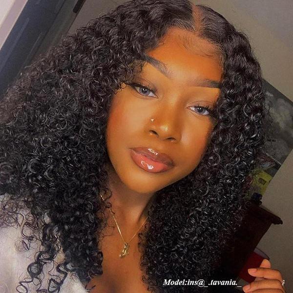 VSHOW Kinky Curly Wig Easy Natural Hair Styles 13x6 HD Lace Front Human Hair Wigs - Image 5