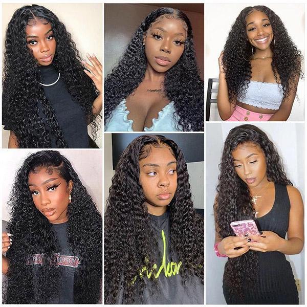 VSHOW Kinky Curly Wig Easy Natural Hair Styles 13x6 HD Lace Front Human Hair Wigs - Image 6