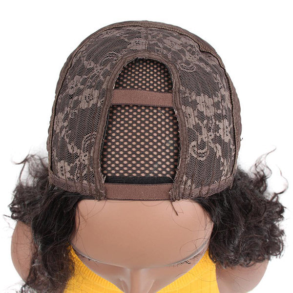 VSHOW HAIR Loose Deep Wave Human Hair U Part Wigs Natural Black - Image 7