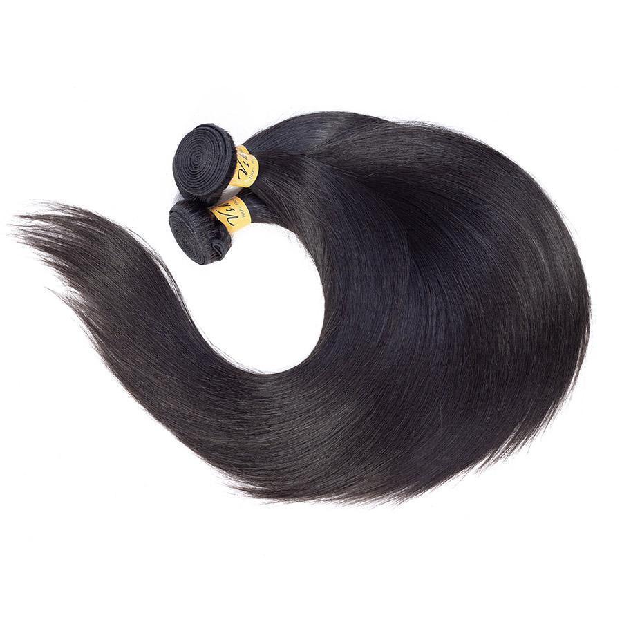 VSHOW HAIR Premium 9A Brazilian Virgin Human Hair Straight 3 or 4 Bundles with Closure Popular Sizes - Image 10