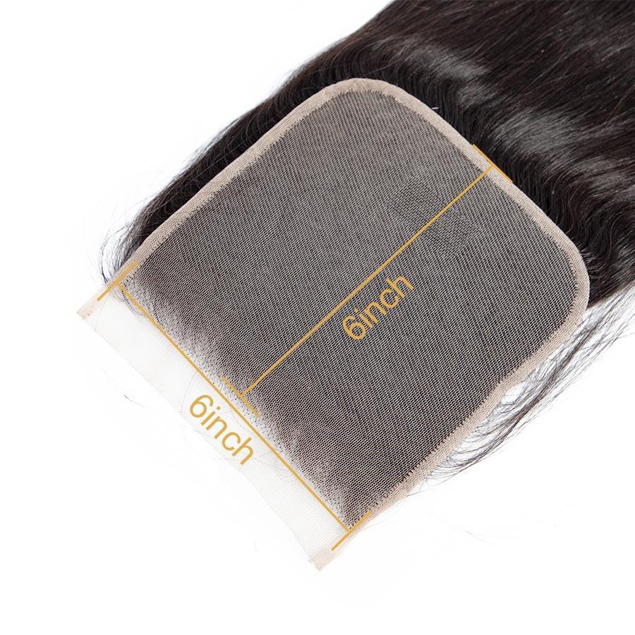 VSHOW HAIR Premium 9A Brazilian Virgin Human Hair Straight 3 or 4 Bundles with Closure Popular Sizes - Image 3