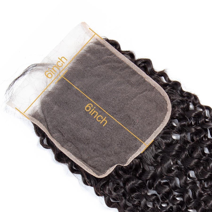 VSHOW HAIR Premium 9A Brazilian Virgin Human Hair Kinky Curly 3 or 4 Bundles with Closure Popular Sizes - Image 4