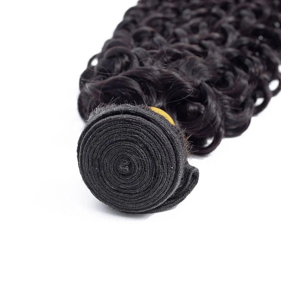 VSHOW HAIR Premium 9A Brazilian Human Virgin Hair Water Wave Natural Black 3 Bundles Deal - Image 5