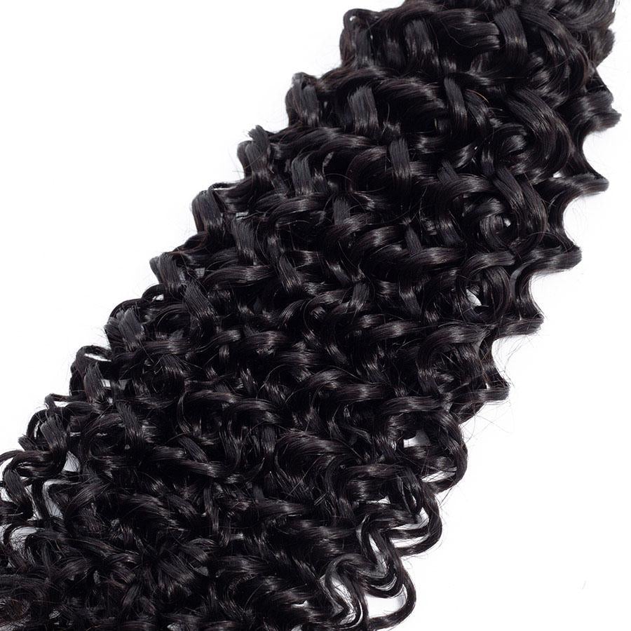 VSHOW HAIR Premium 9A Brazilian Human Virgin Hair Water Wave Natural Black 3 Bundles Deal - Image 6