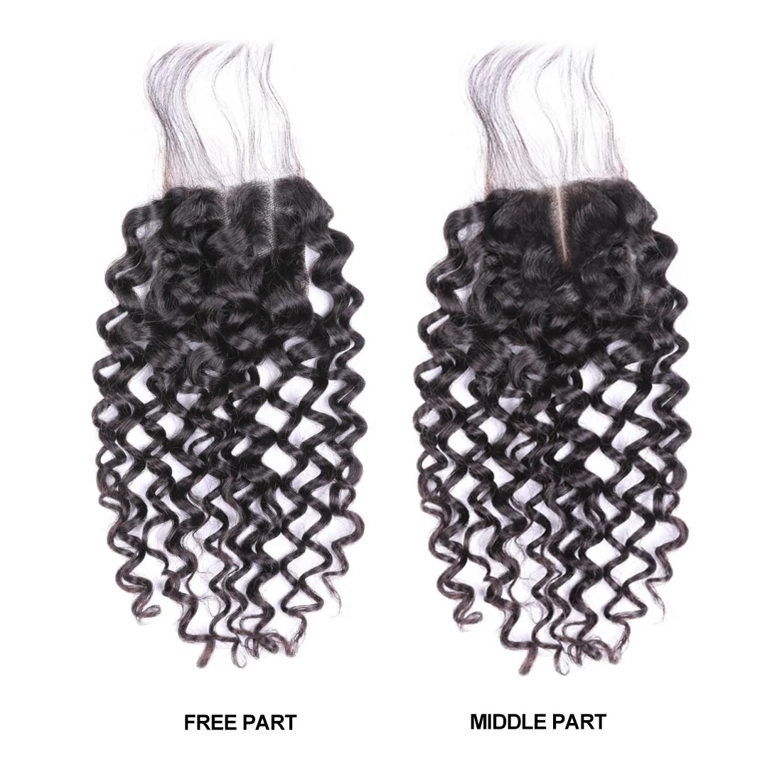 VSHOW HAIR Premium 9A Brazilian Human Virgin Hair Water Wave 4 Bundles with Pre Plucked Closure Deal Natural Black - Image 5