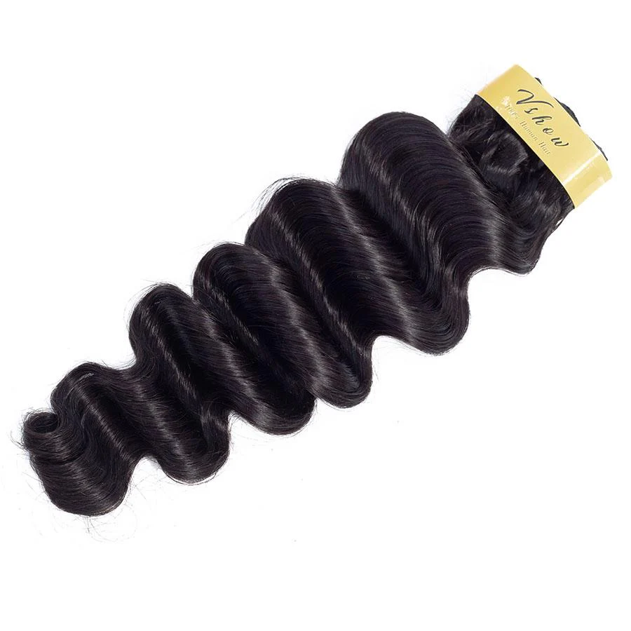 VSHOW HAIR Premium 9A Brazilian Virgin Human Hair Loose Deep Wave 3 or 4 Bundles with Closure Popular Sizes - Image 6