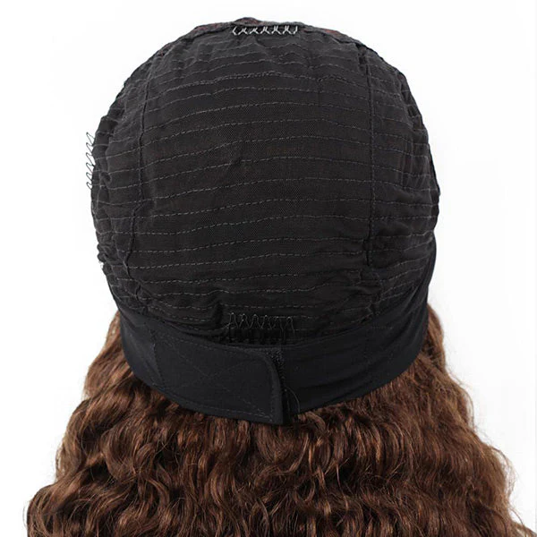 VSHOW HAIR Premium #4 Light Brown Loose Deep Wave Hair Headband Wigs 180% Density Glueless None Lace Wig - Image 6