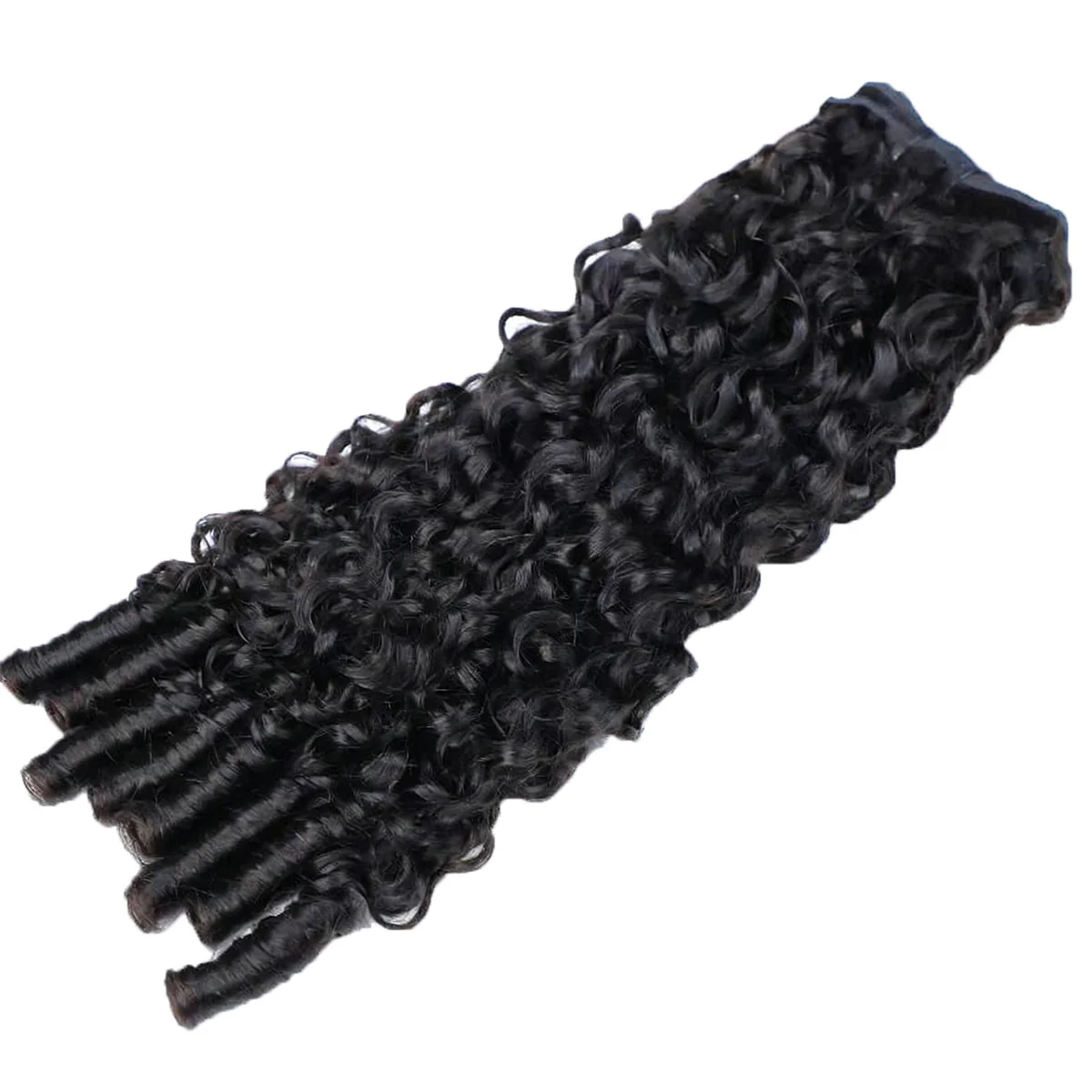 Vshow Hair Burmese Curly Human Hair Bundles 3 or 4 Pieces/bag Double Weft Hair Extensions 100g - Image 3