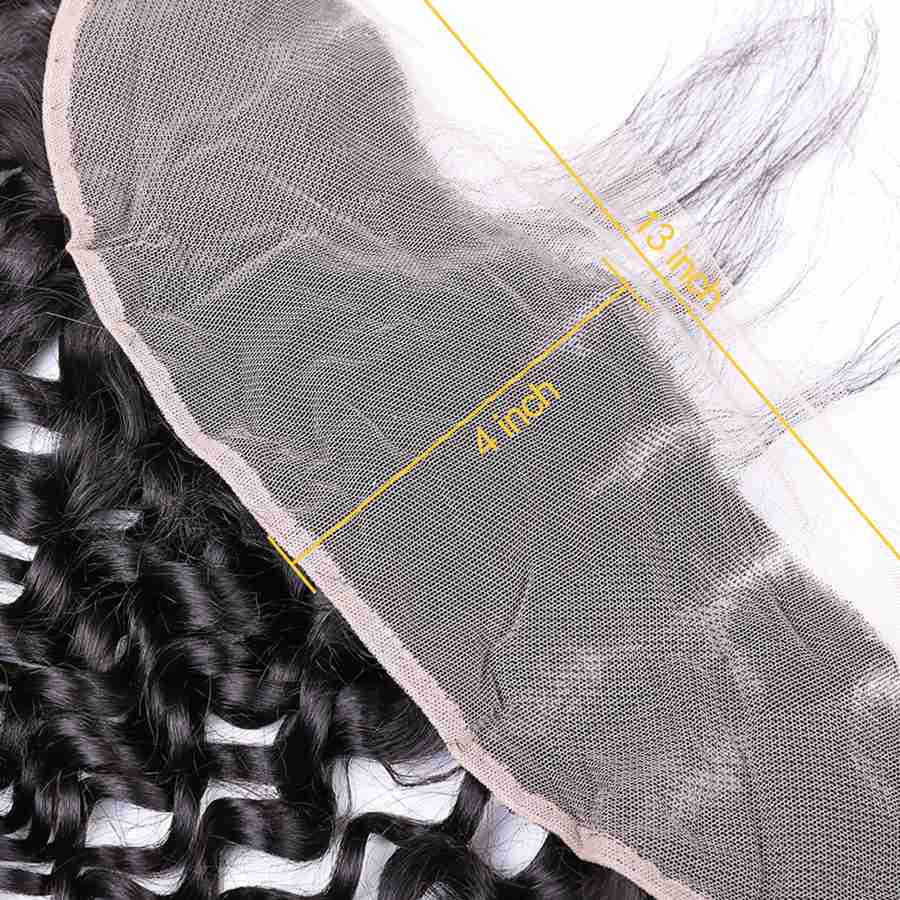 VSHOW HAIR Premium 9A Peruvian Human Virgin Hair Water Wave 3 Bundles with Pre Plucked 13x4 Frontal Natural Black - Image 10