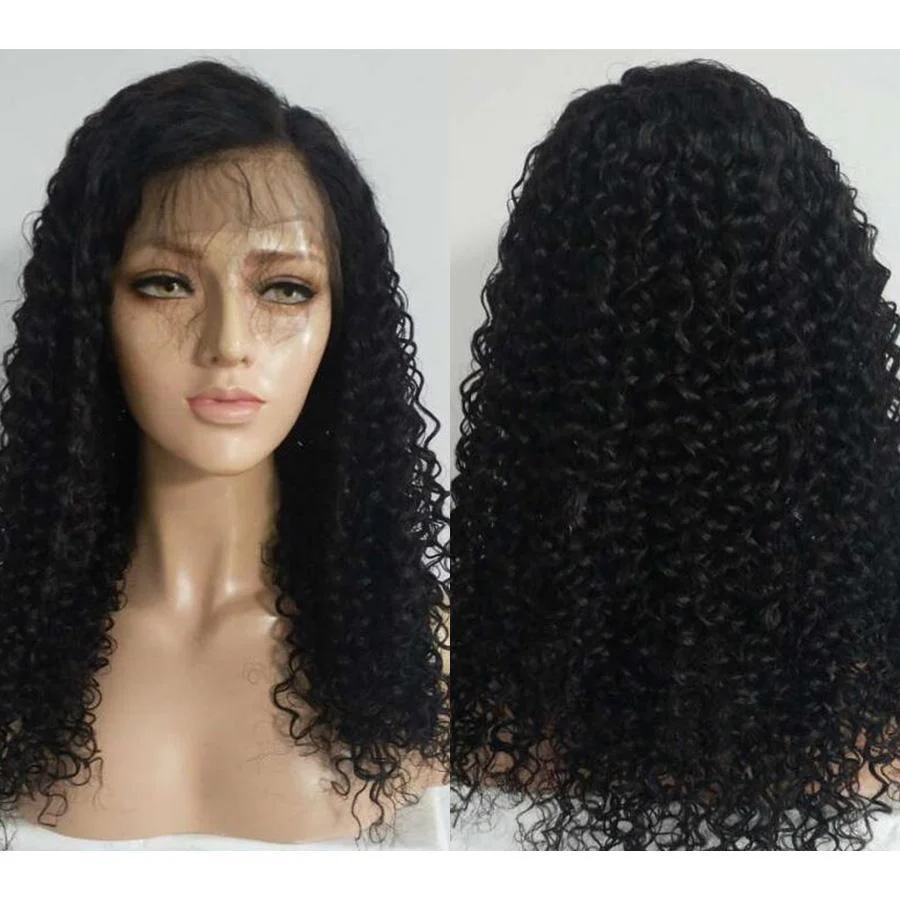 VSHOW Kinky Curly Human Hair 360 Lace Wigs Kinky Curly Wigs for Women - Image 3